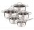 Комплект тигани и тенджери, Tefal A702SC85, Intuition SS, Set 10 pces (High Stockpot 22 6L, Saucepan 16 1.3L, Stewpots 18/20/24 (2L/2.9L/4.9L) + 5 lid Специална цена.Валидност до 31.12.2020г.s)