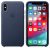 Калъф, Apple iPhone XS Leather Case – Midnight Blue