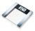Везна, Beurer BG 17 Diagnostic Scale; glass, body weight, body fat, body water, muscle ratio and BMI; extra large LCD display; 10 users; 150 kg / 100 g