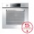 Фурнa за вграждане HOOVER HOT 3161 WI/E 70 L, А+, ТЕЛЕСКОПИЧНА СИСТЕМА
