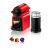 Кафемашина с капсули NESPRESSO INISSIA RED+AEROCCINO МОЩНОСТ 1260 W, 19.0 bar, ЧЕРВЕНО